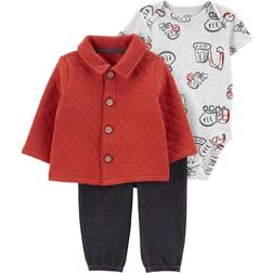 Carter's Baby 3-Piece Quilted Little Cardigan Set