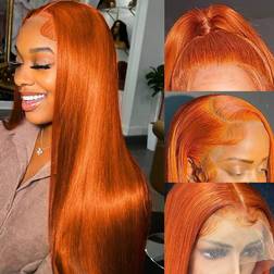 Hulimei 13x4 HD Lace Front Wig 22 inch Ginger Orange