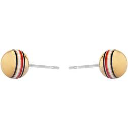 Tommy Hilfiger Logo Stud Earrings - Gold/Silver/White/Red/Black