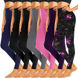 Icerose High Waisted Leggings Women 7-pack