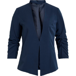 Vila 3/4 Sleeve Shaped Blazer - Navy