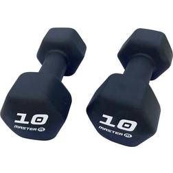 Master Fitness Neoprene/Vinyl Dumbbell Set 2x10kg