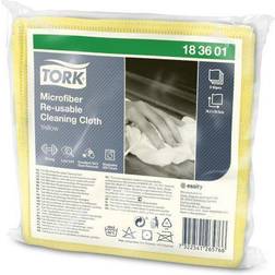 Tork Yellow Microfibre Cloths Cleaning, 6