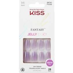 Kiss Gel Fantasy Jelly Color Sculpted Fake Nails, `Quince Jelly