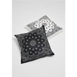 Urban Classics bandana Kissenbezug Schwarz, Weiß