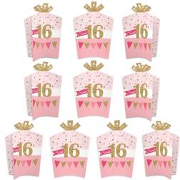 Sweet 16 Table Decorations 16th Birthday Party Fold and Flare Centerpieces 10 Count