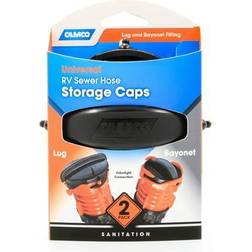 Camco RV Sewer Hose Storage Caps for Bayonet