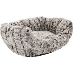 grey, 40x35 and Vanilla Pet Basket Snakeskin Cat Bed Dog Basket Dog Bed