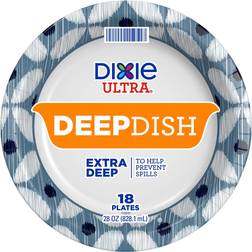 Dixie Ultra Deep Dish Paper Plate 9.56 Blue/Yellow 18/Pack (15951C)