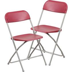 Flash Furniture Folding Chair 2-piece Set, Red