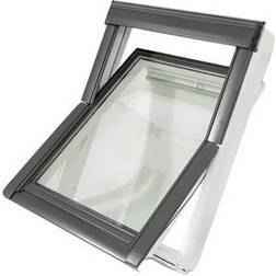 Velux GGU 0066 FK08 Aluminium, Tre Utadslående vindu 3-glassvindu