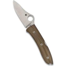 Spyderco Folding 2.88in M390 Steel Leaf Blade C255CMP Pocket Knife