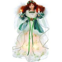 Kurt Adler UL 10-Light 12-Inch Irish Angel Christmas Tree Ornament