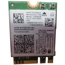 Lenovo Intel Dual Band Wireless-AC 3160 netværksadapter M.2 Card