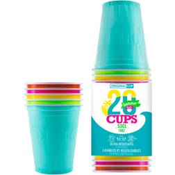 Original Cup Party Cups i Plast Flerfarvede 20-pak