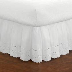 Fresh Ideas Ruffled Valance Sheet White (203.2x)