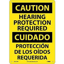 Marker Caution Signs; Hearing Protection Required Bilingual