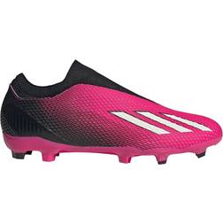 Adidas X Speedportal.3 Laceless Firm Ground - Team Shock Pink 2/Zero Metalic/Core Black