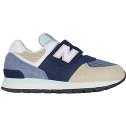 New Balance Kid's 574 Core Hook & Loop - Pigment/White