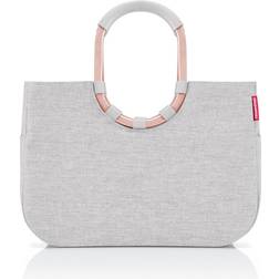 Reisenthel Loopshopper L Frame, Versatile Oversized Shopping Bag and Basket, Twist Sky Rose