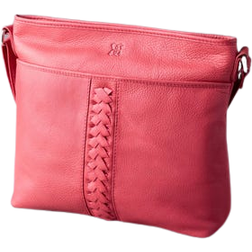 Leather Crossbody Bag - Red