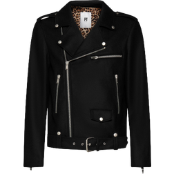 Wallis Wool-Blend Biker Jacket