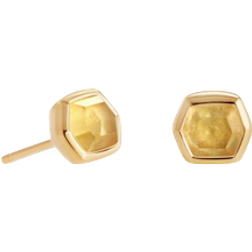 Kendra Scott Davie Vermeil Stud Earrings - Gold/Yellow