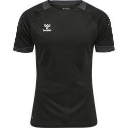 Hummel Lead Short Sleeve Poly Training Jersey Men - Black