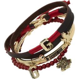 BioWorld Harry Potter Greffindor Bracelet Set - Gold/Red/Black