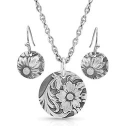 Montana Silversmiths Art of the Buckle Jewelry Set - Silver