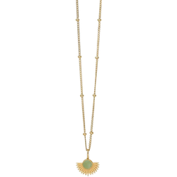 ENAMEL Copenhagen Soleil Necklace - Gold/Green