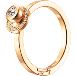 Efva Attling Avo Wedding Ring - Gold/Diamonds