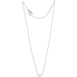 Drakenberg Sjölin Loving Heart Medium Single Necklace Long - Silver