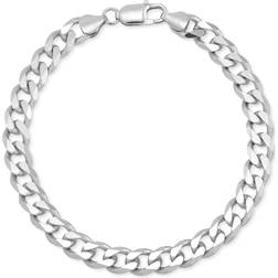 Saks Fifth Avenue Flat Curb Chain Bracelet - Silver