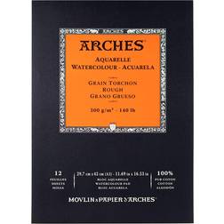 Arches Watercolor Pad Grain Torchon Rough A3 300gm 12 sheets