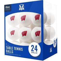 Victory Tailgate Wisconsin Badgers Logo Table Tennis Ball 24-pack