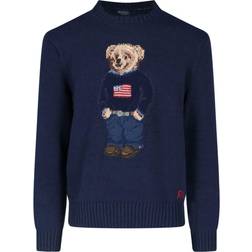 Polo Ralph Lauren Flag Bear Knitted Sweater - Navy