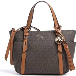 Michael Kors Sullivan Small Logo Top Zip Tote Bag - Brn/Acorn