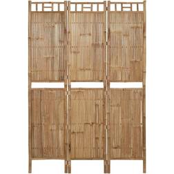 vidaXL 3-Panel Bamboo Raumteiler