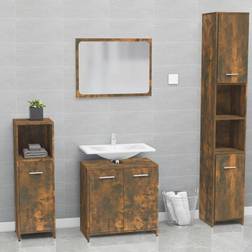 vidaXL Smoked oak Bathroom