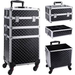 Frenessa 3 in 1 Rolling Makeup Train Case 67cm