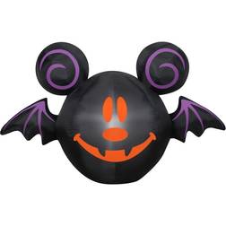 Gemmy 3 ft. Tall Airblown-Mickey Jack-O-Lantern Bat-SM-Disney