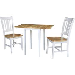 International Concepts Cain Small Dual Drop Leaf Dining Set 2