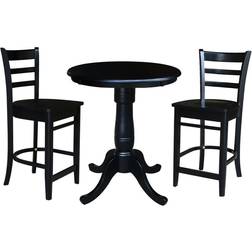 International Concepts K46-30RT-S6172-2 Dining Set 30" 3