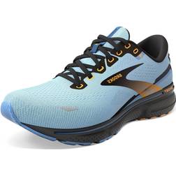 Brooks Women's Ghost 15 Neutral Running Shoe Light Blue/Black/Yellow