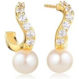Sif Jakobs Ponza Creolo - Gold/Pearl/Transparent