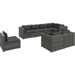 vidaXL 3102607 Lounge-Set, Bord inkl. 8 Soffor