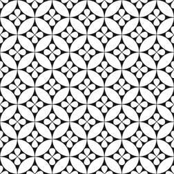 Floorpops! Peel & Stick Floor Tiles Black & White Fleur Peel & Stick Floor Tiles - Set of