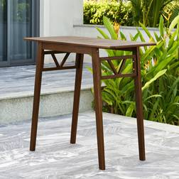 Vifah Waimea Midcentury Modern Outdoor Bar Table