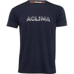 Aclima LightWool Tee Logo Navy Blazer